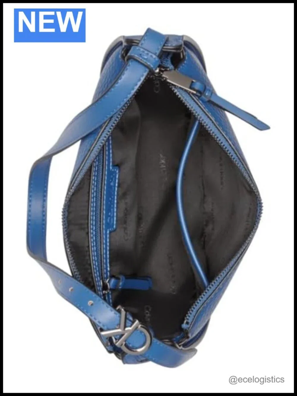 Vegan Leather Demi Shoulder Bag Top Zip Adjustable Strap